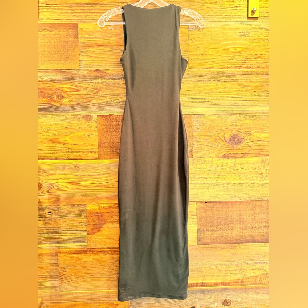 Naked Wardrobe Sculpting Black Scoop Tank Maxi Dress NWT - Picture 7 of 8